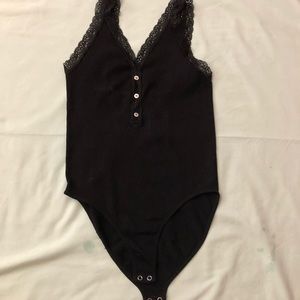 Black sexy bodysuit top. Size medium and worn once